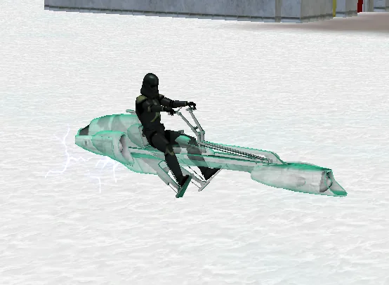 Custom speeder on Hoth in SWG New Beginnings